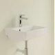 Раковина, Villeroy&Boch, O.Novo, шгв 450*370*110, отверстия для смесителя-1 сквозное, 2 промаркированных, AntiBac, цвет-альпийский белый