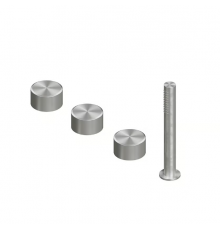 Смеситель для ванны и душа, Quadro design, Stereo, на борт ванны, цвет-Steel Brushed