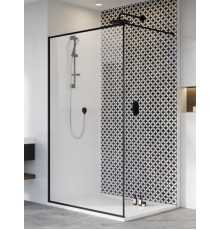 Душевая перегородка, Radaway, Modo X II, шв 1100*2000, черный, цвет стекла-Frame, Easy Clean