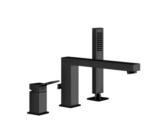 Смеситель для ванны и душа, Gessi, Rettangolo K, цвет-Black XL