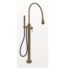 Смеситель для ванны и душа, Gessi, GOCCIA, напольный, цвет-Antique Brass