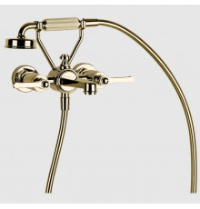 Смеситель для ванны и душа, Gessi, VENTI20, цвет-Brass PVD