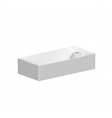 Раковина, Scarabeo, Soft, шгв 450*220*100, отверстия для смесителя-1, цвет-белый