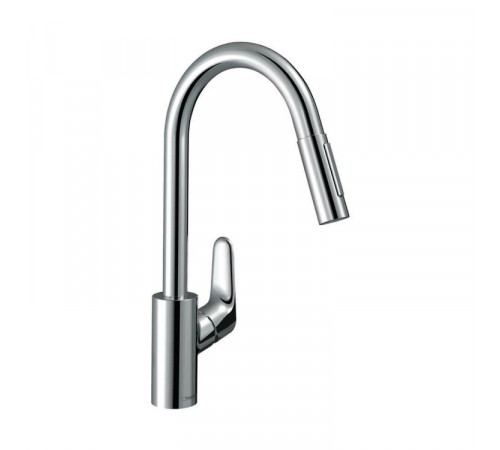 Смеситель для кухни, Hansgrohe, Aquno Select M81, цвет-черный матовый