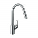 Смеситель для кухни, Hansgrohe, Aquno Select M81, цвет-черный матовый