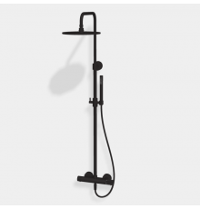 Душевая стойка, Fima Carlo Frattini, Shower column, G COLLECTION, цвет-черный хром