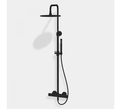 Душевая стойка, Fima Carlo Frattini, Shower column, G COLLECTION, цвет-черный хром