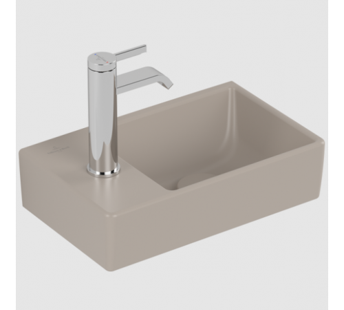 Раковина, Villeroy&Boch, Avento, шгв 360*220*90, справа, отверстия для смесителя-1, CeramicPlus, цвет-Almond
