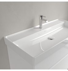Раковина, Villeroy&Boch, Collaro, шгв 1000*470*160, отверстия для смесителя-1 сквозное, 2 промаркированных, CeramicPlus, цвет-альпийский белый