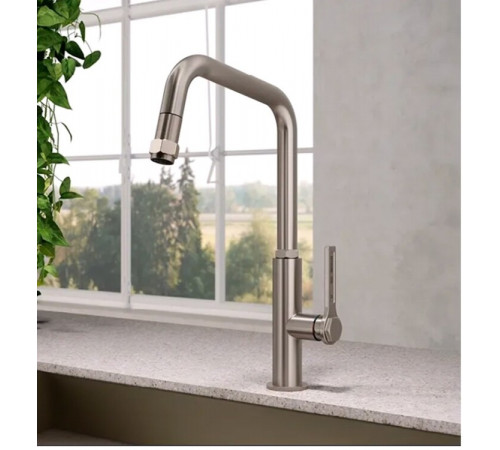 Смеситель для кухни, Gessi, Officine, цвет-Finox Brushed Nickel