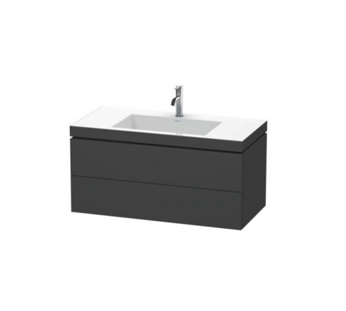 Тумба под раковину, Duravit, L-Cube, шгв 1000*480*500, раковина-в комплекте, цвет-графит матовый