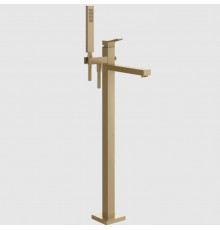 Смеситель для ванны и душа, Gessi, Rettangolo K, напольный, цвет-Warm Bronze Brushed PVD