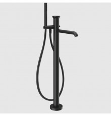 Смеситель для ванны и душа, Gessi, Origini, напольный, цвет-черный матовый