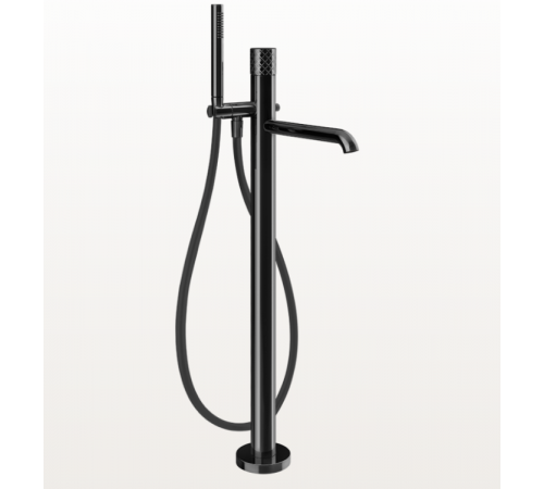 Смеситель для ванны и душа, Gessi, Habito Intreccio, напольный, цвет-Black Metal PVD
