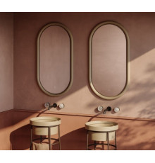 Зеркало, Artceram, Milano, овальное, шгв 550*55*1000, с подсветкой, цвет рамы-brown matera (Товар заказной, возврату не подлежит)
