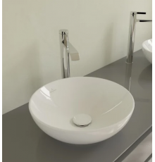 Раковина, Villeroy&Boch, Loop&Friends, шгв 620*420*120, отверстия для смесителя-отсутствуют, CeramicPlus, цвет-камень белый