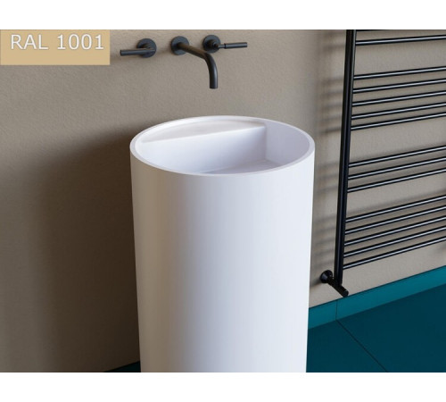 Раковина, Salini, Armonia Top, шгв 450*450*850, отверстия для смесителя-отсутствуют, цвет-RAL1001 Beige