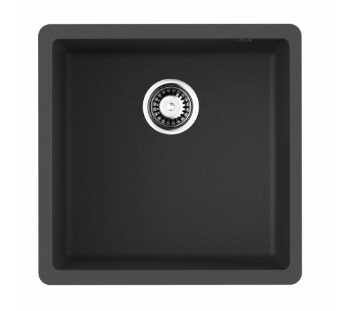 Мойка, OMOIKIRI, Bosen, шгв 440*440*220, отверстия для смесителя-отсутствуют, цвет-черный