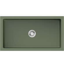 Мойка, Omoikiri, Mikura, шгв 840*460*254, отверстия для смесителя-отсутствуют, цвет-olive