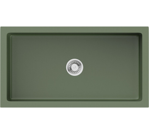 Мойка, Omoikiri, Mikura, шгв 840*460*254, отверстия для смесителя-отсутствуют, цвет-olive