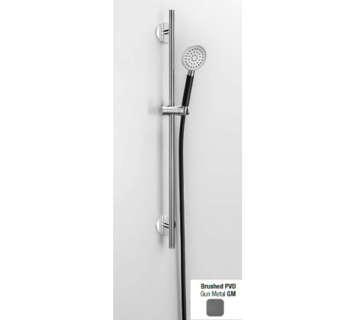 Душевой гарнитур, Almar, Sliding Rails set, 90*224, цвет-Gun Metal Brushed PVD (Товар заказной, возврату не подлежит)