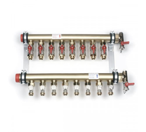 Коллектор, промышленный, 1 1/2", IVKK 6, выход-3/4", латунь