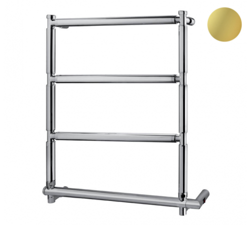 Полотенцесушитель, Margaroli, Sereno, шгв 640*105*742, Box, патронный нагреватель, цвет-Polish Brass Left