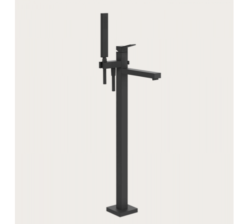 Смеситель для ванны и душа, Gessi, Rettangolo K, напольный, цвет-Black XL