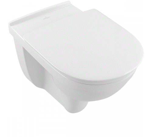 Унитаз, Villeroy&Boch, O'Novo Vita, подвесной, шгв 360*595*460, CeramicPlus, цвет-альпийский белый