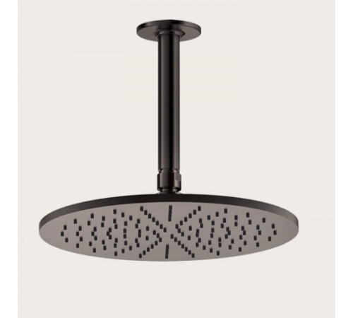Верхний душ, Gessi, Inciso, 300*300, цвет-Black Metal Brushed PVD