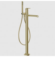 Смеситель для ванны и душа, Gessi, Ingranaggio, напольный, цвет-Brushed Brass PVD