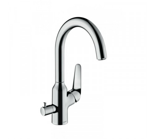 Смеситель для кухни, Hansgrohe, Focus M42, с запорным вентилем, цвет-хром