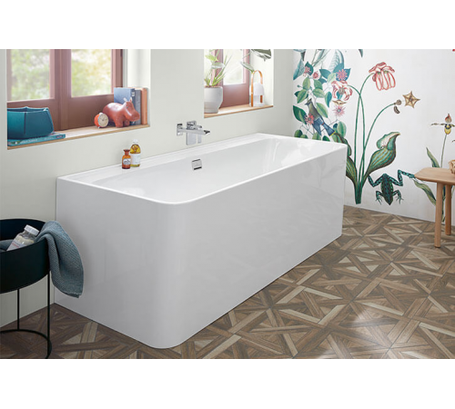 Ванна, Villeroy&Boch, Collaro, шгв 1600*750*470, цвет-альпийский белый (белый Alpin)/хром