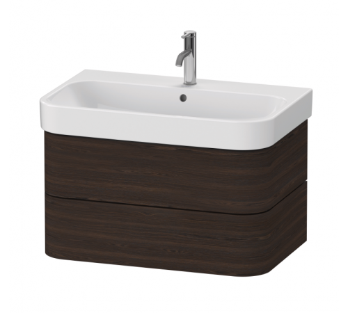 Тумба под раковину, Duravit, Happy D.2, шгв 775*490*415, раковина-необходимо заказать, цвет-орех брашированный матовый