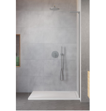 Душевая перегородка, Radaway, Modo SL II, правосторонняя, шв 800*2000, brushed nickel, цвет стекла-прозрачный, Easy Clean