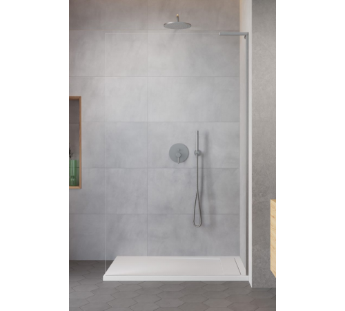Душевая перегородка, Radaway, Modo SL II, правосторонняя, шв 800*2000, brushed nickel, цвет стекла-прозрачный, Easy Clean