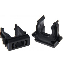 Крепеж-клипса для труб, чёрная 16 мм (уп. 100 шт)