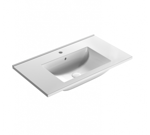 Раковина, Globo, Vanity Basins, шгв 810*460*165, отверстия для смесителя-1, CERASLIDE, BATAFORM, цвет-белый