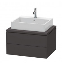Тумба под раковину, Duravit, L-Cube, шгв 720*547*400, раковина-необходимо заказать, цвет-графит суперматовый