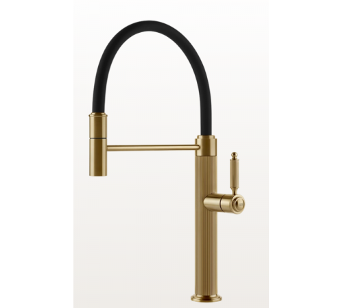 Смеситель для кухни, Gessi, VENTI20, цвет-Gold Brushed PVD