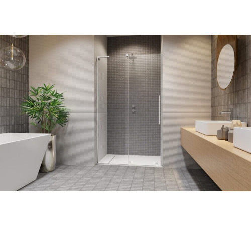 Дверь, Radaway, Furo SL DWJ, шв 572*2000, петли-справа, хром, цвет стекла-прозрачный, Easy Clean
