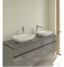 Раковина, Villeroy&Boch, Loop&Friends, шгв 560*380*120, отверстия для смесителя-отсутствуют, CeramicPlus, цвет-альпийский белый