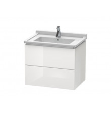 Тумба под раковину, Duravit, L-Cube, шгв 670*469*558, раковина-необходимо заказать, цвет-белый глянцевый