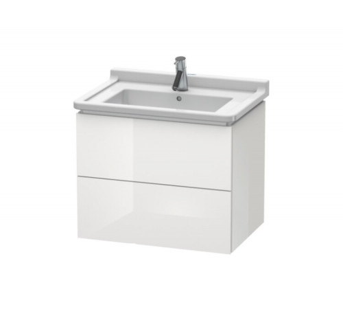 Тумба под раковину, Duravit, L-Cube, шгв 670*469*558, раковина-необходимо заказать, цвет-белый глянцевый