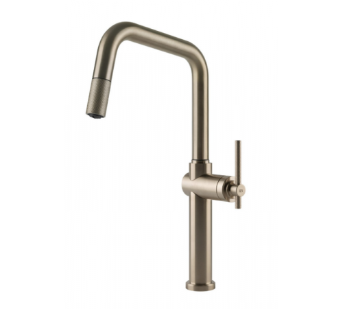 Смеситель для кухни, Gessi, Habito, цвет-Finox Brushed Nickel