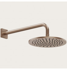 Верхний душ, Gessi, Rilievo, 250*250, цвет-Copper Brushed PVD