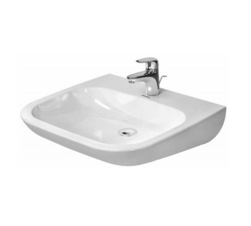 Раковина, Duravit, D-Code, шгв 600*555*155, отверстия для смесителя-1, цвет-белый