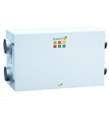 ECO H500EC W Pro, Вентиляционная установка Alasca ECO приточно-вытяжная с энтальпийным пластинчатым рекуператором + смес. узел, заслонки, датчики