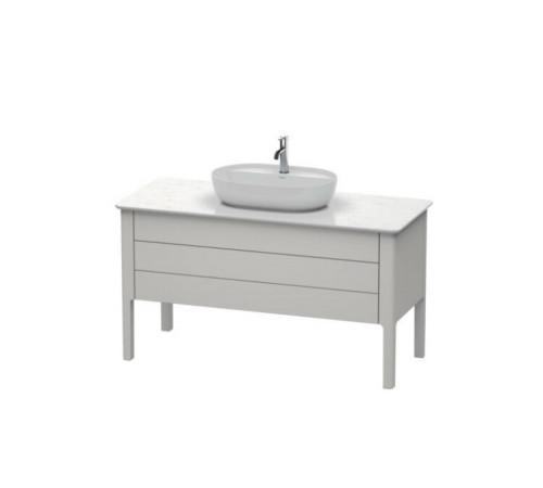 Тумба для консоли, Duravit, Luv, шгв 1338*570*743, раковина-необходимо заказать, цвет-скандинавский белый шелковисто-матовый