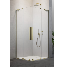 Дверь, Radaway, Furo SL, шв 900*2000, петли-слева, золото брашированное, цвет стекла-прозрачный, Easy Clean